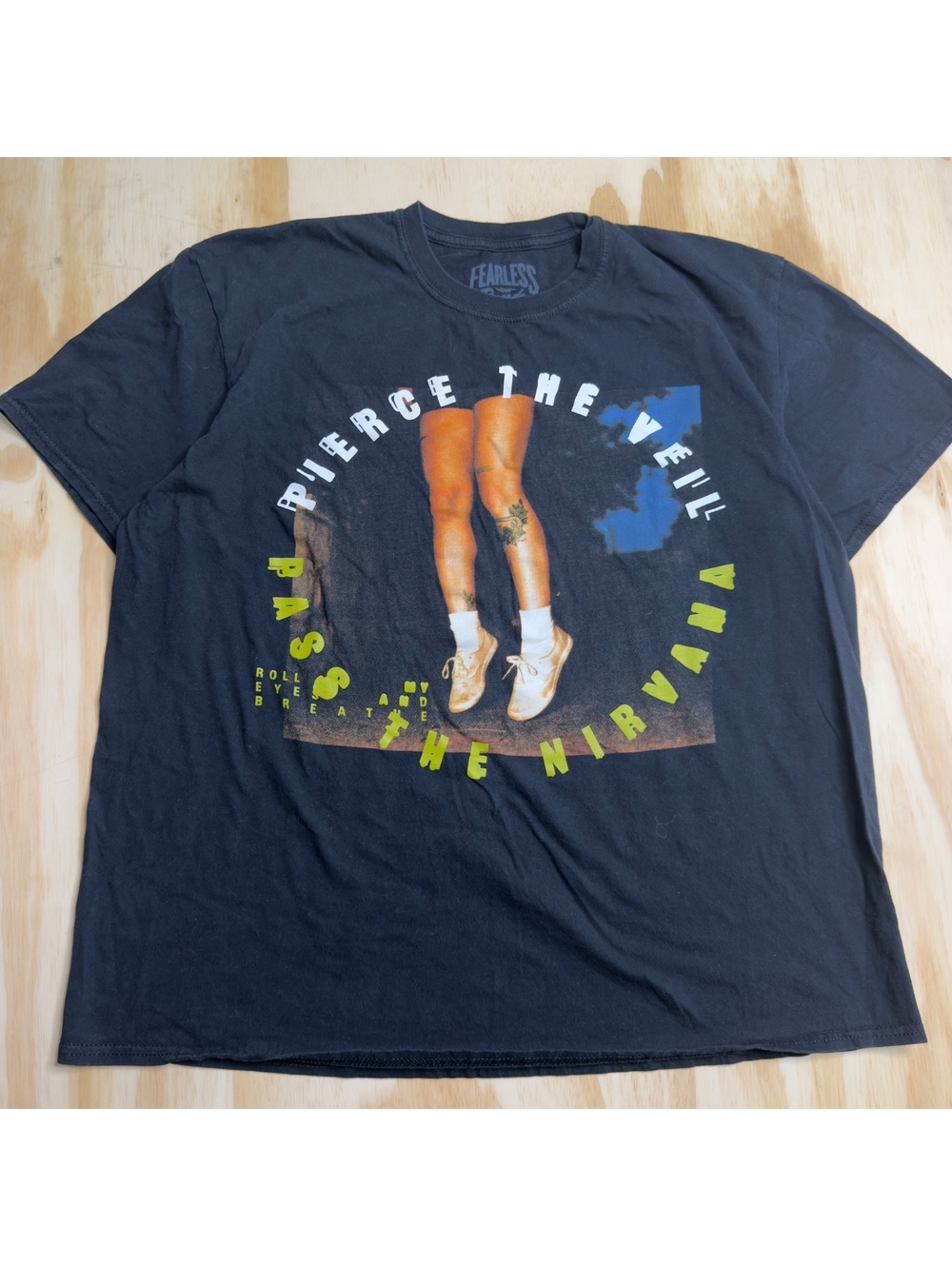 Pierce the Veil Pass the Nirvana Graphic T-Shirt Fearless Records Size XL